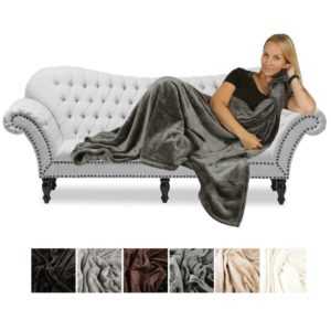 Kuscheldecke "Mirabella" Cashmere Touch Pärchendecke Flauschdecke