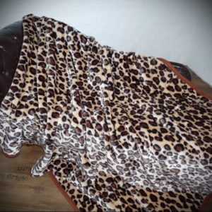 KUSCHELDECKE Tagesdecke Wohndecke Decke Plaid Leopard - Design