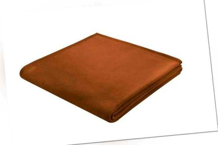 Microfaser Decke thermosoft uni terrafarben Gr. 150x200 cm