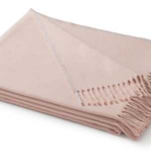 Biederlack Sommer Plaid Heimdecke Wohndecke 130x170 cm  rosa uni