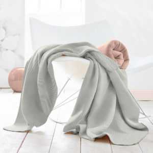 Biederlack Contrast & Style Decke - herringbone grey |