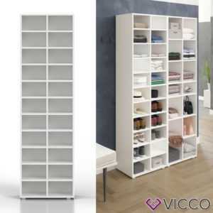 VICCO Schuhschrank PARIS Weiß Schuhständer Schuhablage Standregal Flur Diele