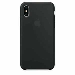 Original Apple iPhone X XS Silikon Schutz Hülle Case Cover MQT12ZM/A Schwarz OVP