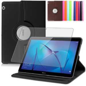 TASCHE + SCHUTZ FOLIE FÜR HUAWEI MEDIAPAD T3 10 HÜLLE CASE SMART COVER +PEN-360