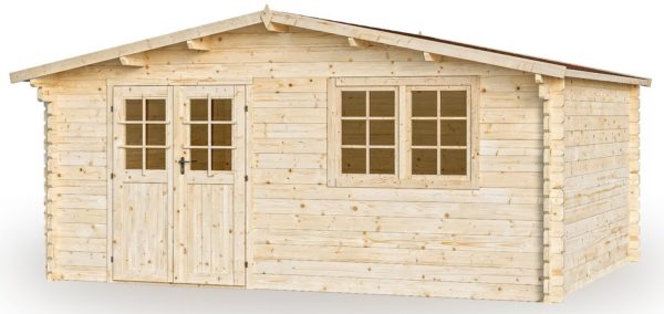 34 mm Gartenhaus 5x4 m Salzburg 6 Gerätehaus Blockhaus Holz Holzhaus Holzhütte