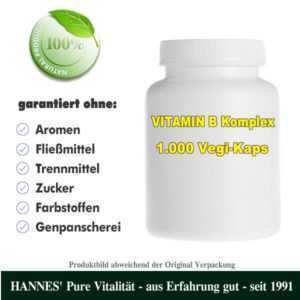 Vitamin B Komplex 1.000 Kaps - Beste HANNES' Qualität