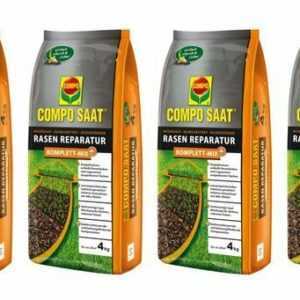 (5,62€/1kg) COMPO SAAT® Rasen Reparatur Komplett-Mix+ 16 kg Dünger Rasensamen