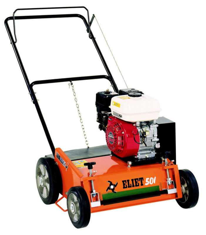 ELIET Benzin-Vertikutierer E501 Honda GX200 6,5 PS feste Messer