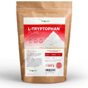 2x L-Tryptophan = 400g Reines Pulver - Vegan ohne Zusätze + Dosierlöffel Schlaf