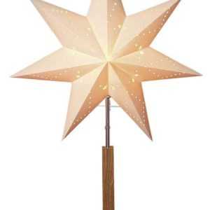Papierstern weiß Standleuchte Weihnachtsstern 70 cm Tischlampe Fuß massiv *Top*