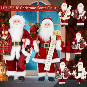 Weihnachtsmann Christmas Figur Nikolaus Rot Santa Laterne Mann Weihnachts Deko