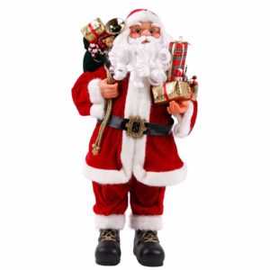 Weihnachtsmann Deko Figur Weihnachten und Advent Nikolaus Viggo 60 / 80cm