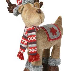 Weihnachts Deko Figur Rentier oder Elch Stoff Plüsch Dekoration XL ; EEK A