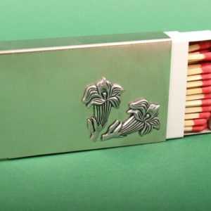 Kamin-Zündholzhalter "Enzian" Deco Homelove Dekoration Tischedekoration Geschenk