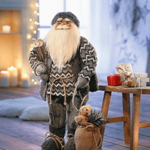 Deko Weihnachtsmann Claus Nikolaus Santaclaus Figur Dekofigur 60cm NEU