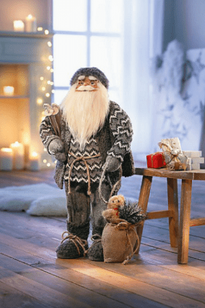Deko Weihnachtsmann Claus Nikolaus Santaclaus Figur Dekofigur 60cm NEU