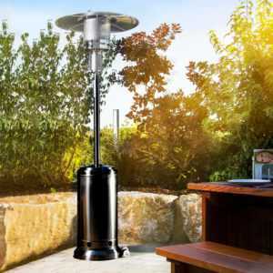 Heizpilz Gasheizstrahler Terrassenheizer Terrassenstrahler Heizlampe schwarz