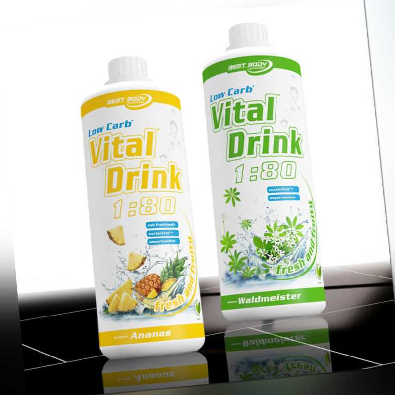 11,00€ /Ltr. Best Body Nutrition Low Carb Vital Drink 2 x 1000 ml Mineraldrink