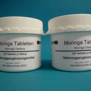 MJB  Moringa Oleifera Tabletten 500 x 500 mg ( 13,48 €/ 100 g )2 Dosen
