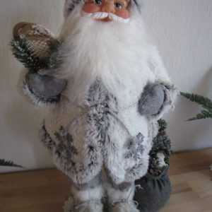 Weihnachtsmann 60 cm Weihnachtsdeko Nikolaus Weihnachten Santa Claus Schneeflock