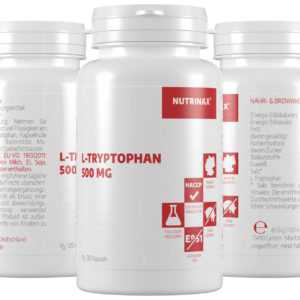 Nutrinax Tryptophan - 360 Kapseln L-Tryptophan hochdosiert L-Tryptophan Pulver
