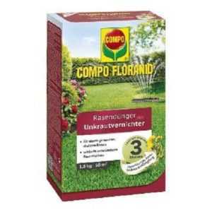 COMPO FLORANID® Rasendünger plus Unkrautvernichter 6kg Garten Rasen Spielen
