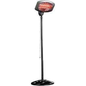 Semptec QW-2000 Quarz-Außen-Heizstrahler mit Standfuß, höhenverstellbar, IPX4