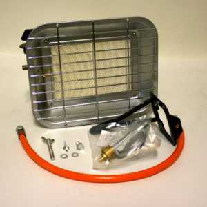 Tepro Gas-Aufsteckstrahler 4600 W Heizstrahler Infrarotstrahler Gasheizstrahler
