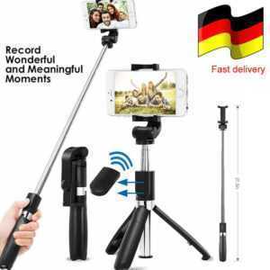 3 in 1 Bluetooth Selfie Stick Stange Ausziehbarer Stativstange Selfiestick Mini