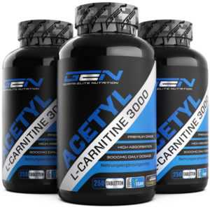 3x Acetyl L-Carnitine 3000 = 750 Tabletten Aminosäure F-BURN Abnehmen Diät