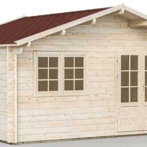 ca. 70 mm Ferienhaus + Fußboden 470x380 cm Gartenhaus Holzhaus Blockhaus Holz