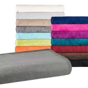 MOON Classic Kuscheldecke XXL 220x240 cm Wolldecke einfarbig,