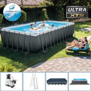 Intex Swimming Pool 732x366x132 Frame Pool Set mit Sandfilter XTR Schwimmbecken