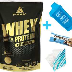 Peak Whey Protein Concentrate 1000 g Eiweiß Konzentrat / Glutamin BCAA + BONUS