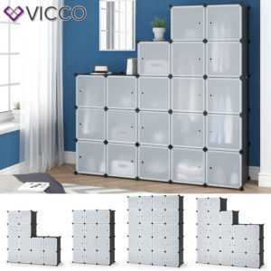 VICCO Kleiderschrank modular DIY Steckregal System Garderobe Kleiderstange
