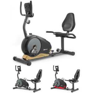 Hop-Sport Root Liege-Ergometer Liegeheimtrainer mit Pulssensoren Sitzergometer