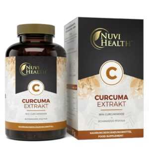 CURCUMA EXTRAKT - 100 Kapseln á 500 mg - 98% Curcumin = 15.750 mg Pulver Vegan