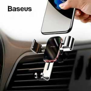Baseus Handy Auto Halterung Metall KFZ Automatik Clamp Halter Für Iphone Samsung
