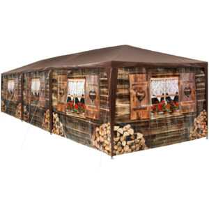 XL Pavillon 3x9 m Almhütte Festzelt Partyzelt Gartenzelt Bierzelt Zelt Apres Ski