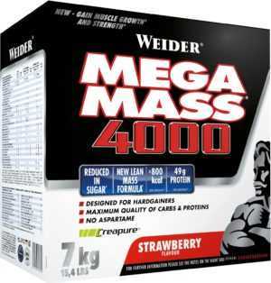 9,07€/kg Weider GIANT Mega Mass 4000 Weight Gainer 7kg