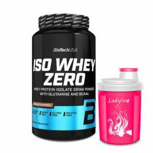 Biotech USA Iso Whey Zero 908g Bio Tech Protein Eiweiss + Ladyline Shaker