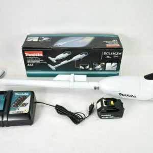 MAKITA 18V Akku Staubsauger DCL 180 Z W Weiß + Akku 5Ah BL1850B + DC18RC Lader