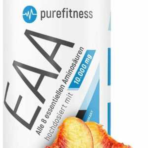 Premium Amino EAA Pulver hochdosiert 10.000mg Pfirsich-Eistee Geschmack 400g