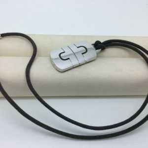 BULGARI Parentesi Collier 18kt Weißgold Stoff