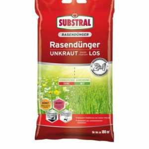 (6,04€/1kg) SUBSTRAL Rasendünger Unkraut chancenLOS 9,1kg Garten Dünger