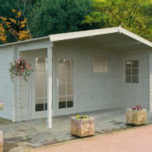 34 mm Gartenhaus 530x450 cm Gerätehaus Blockhaus Holzhaus Holz Geräteschuppen