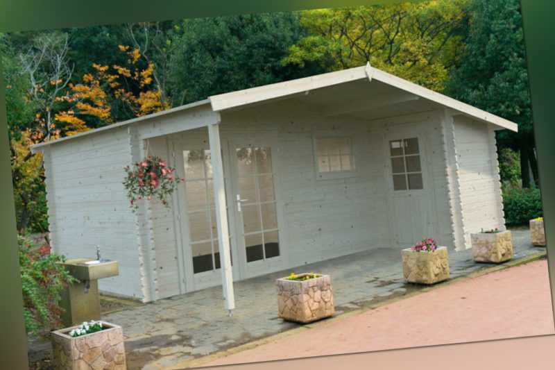 34 mm Gartenhaus 530x450 cm Gerätehaus Blockhaus Holzhaus Holz Geräteschuppen