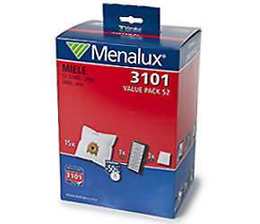 Menalux 3101 Value Pack Staubsaugerbeutel für Miele S2: S2000...2999, S800...899