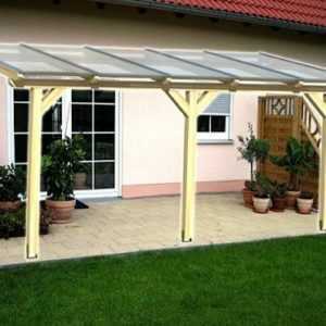 Terrassendach Terrassenüberdachung Überdachung Carport Leimholz Pergola BSH Glas