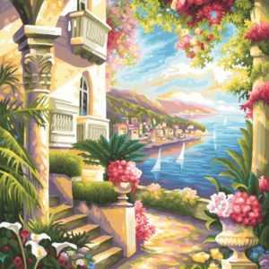 Schipper 609130416 Palazzo mit Meeresblick Malen nach Zahlen